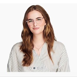 Warby Parker Haskell in Crystal glasses